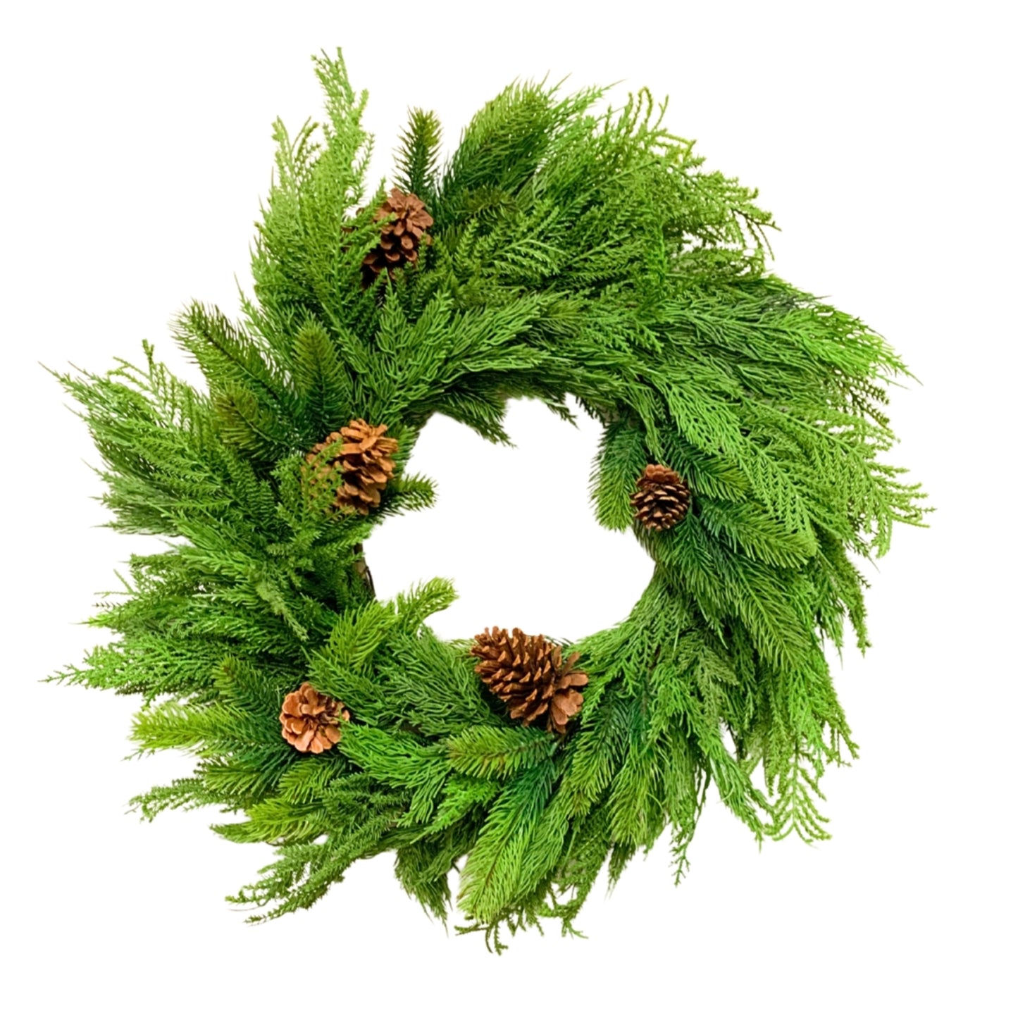 Mixed Christmas Cypress Wreath 24" | XJ