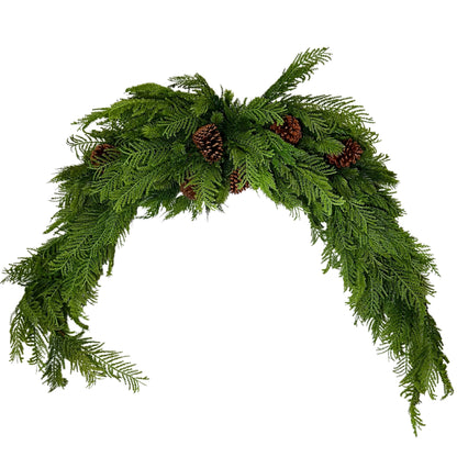 Mixed Christmas Cypress Swag/Garland 82" | XJ