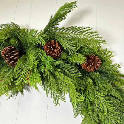 Mixed Christmas Cypress Swag/Garland 82" | XJ