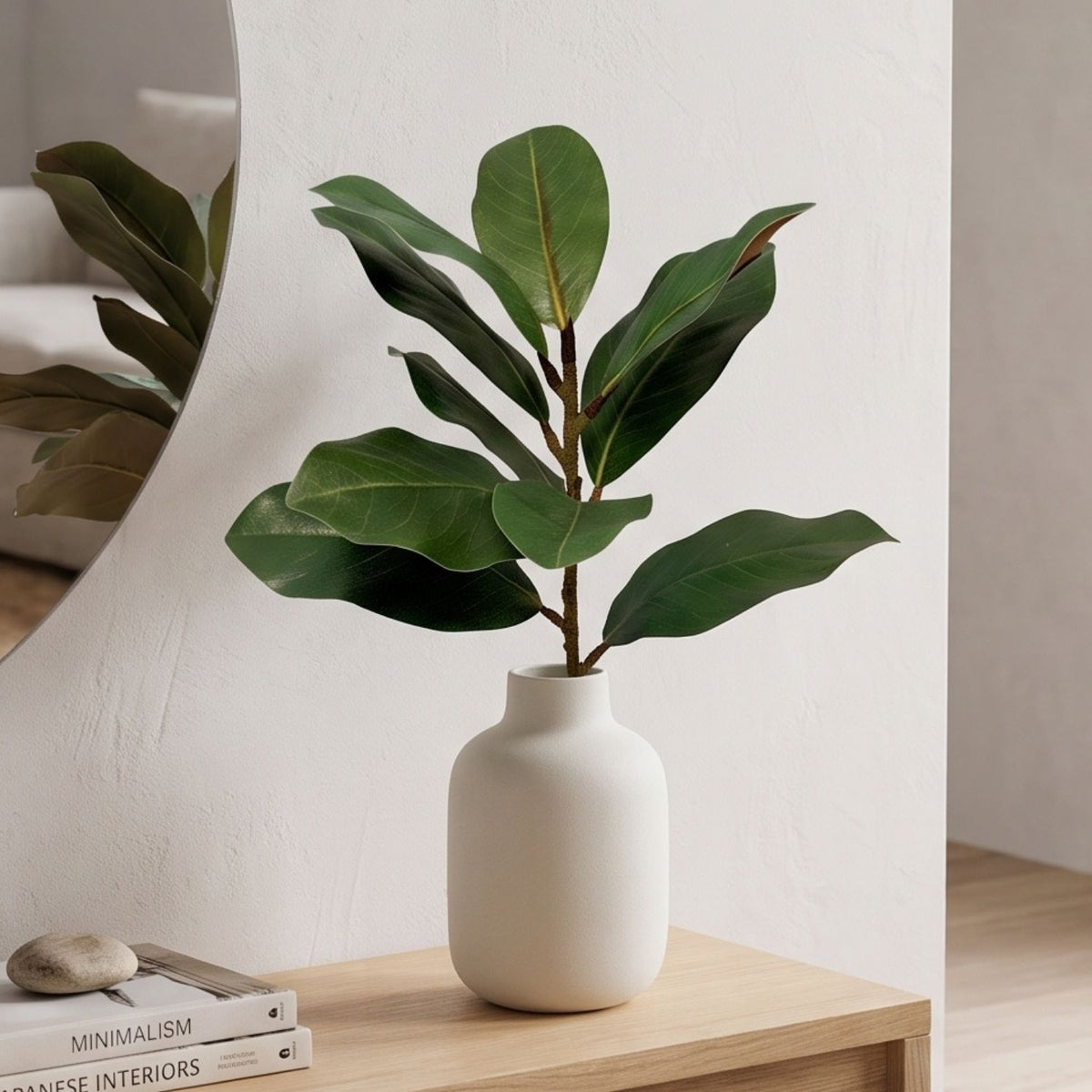 Eastern Green Magnolia Leaf Spray 21.5" | XJ