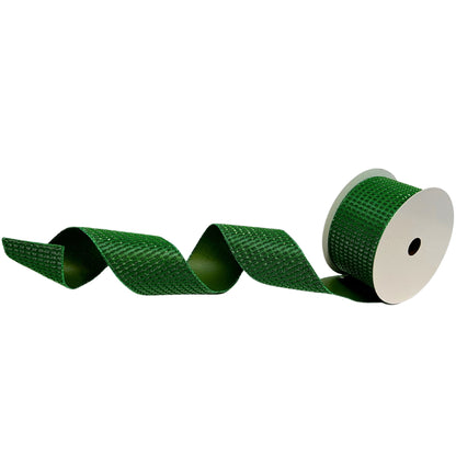 Elegant Emerald Shimmer Ribbon 2.5” x 10yd | YT