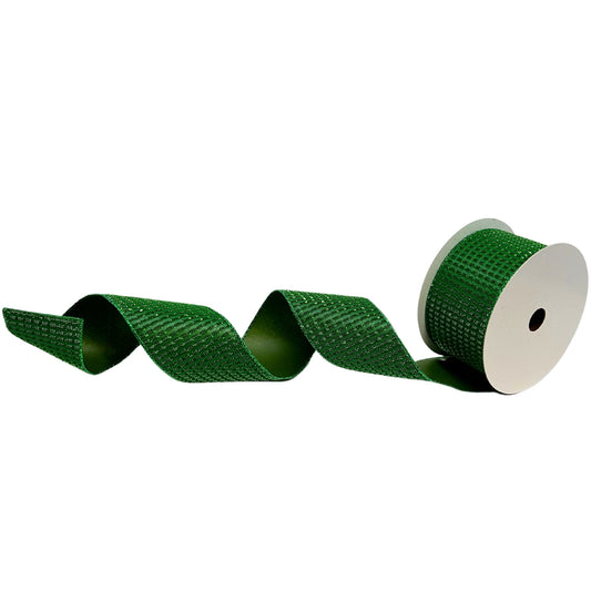 Elegant Emerald Shimmer Ribbon 2.5” x 10yd | YT