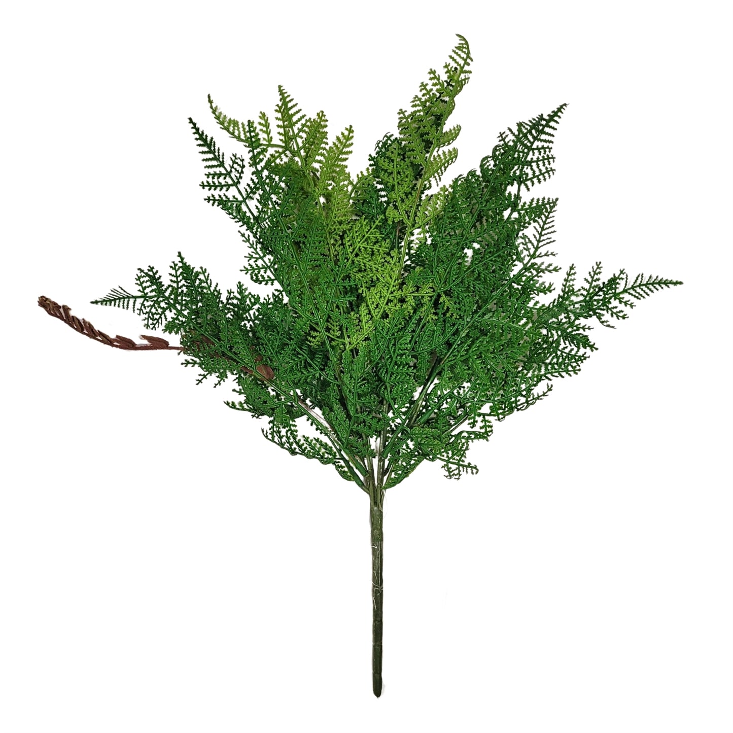 18" Plastic Fern Bush - Green | XJE