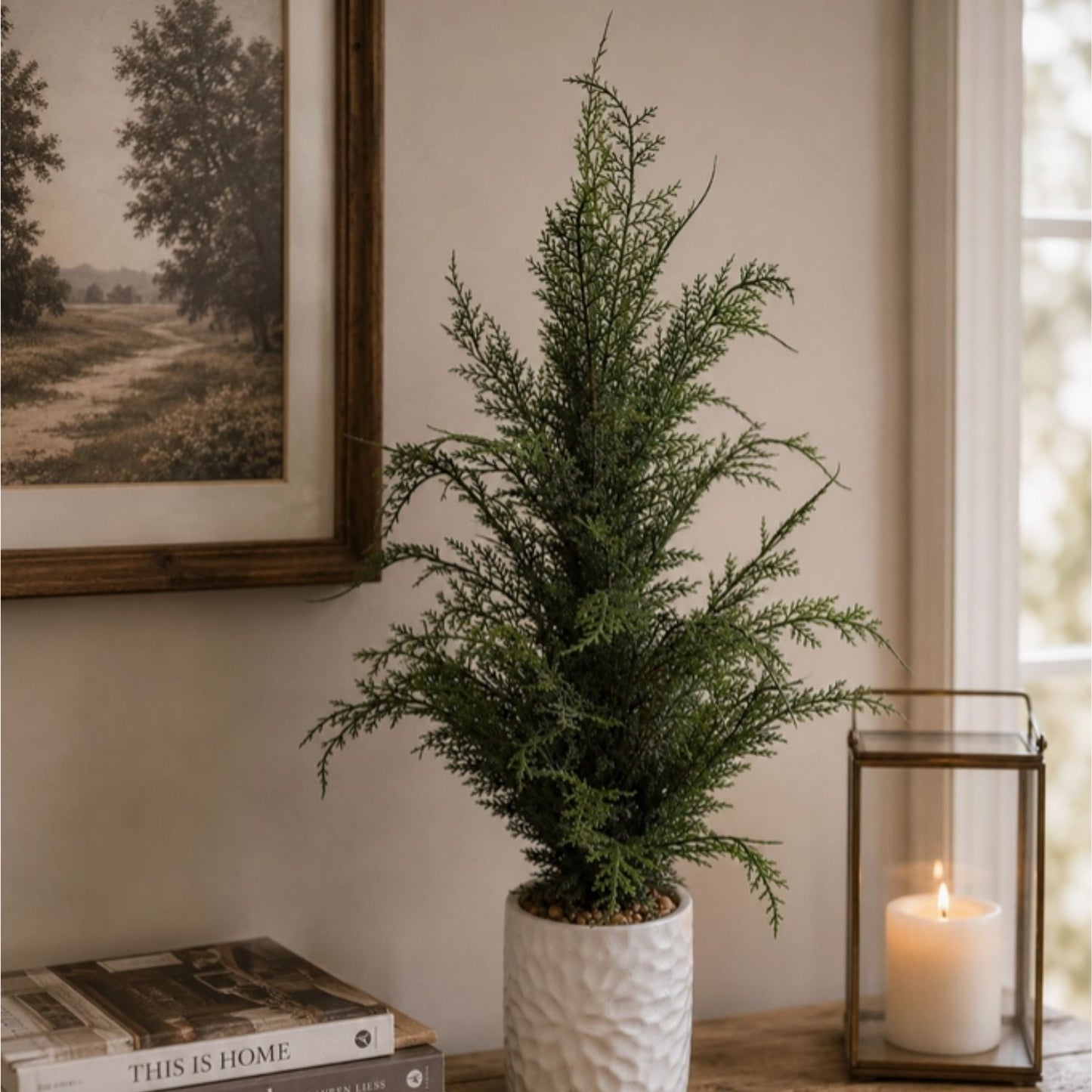 Real Touch Wild Cypress Potted Tree 27" | XJ