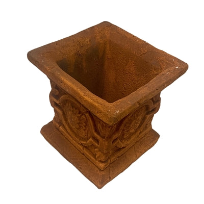 5" Square Planter in Rust | YL