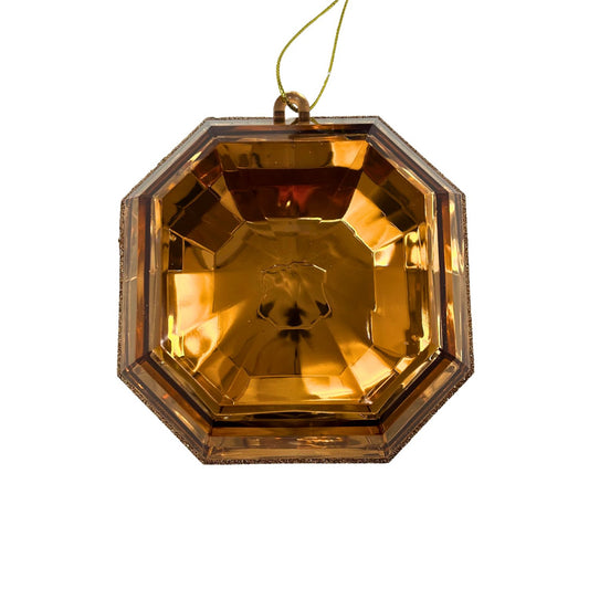 Acrylic Square Precious Gem Ornament - Light Copper 6” (6/24) | RO