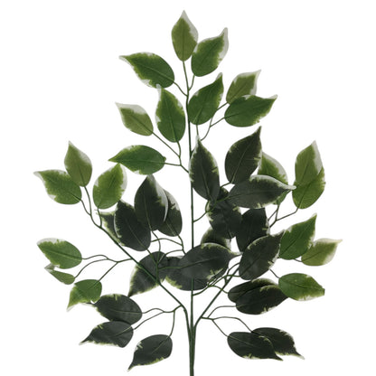 Silk Ficus Leaf Spray 23" - Variegated - BYE