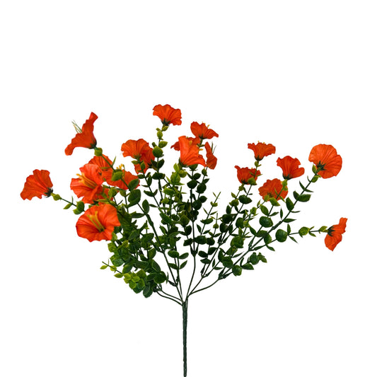 Mini Morning Glory Bunch 14" - Orange