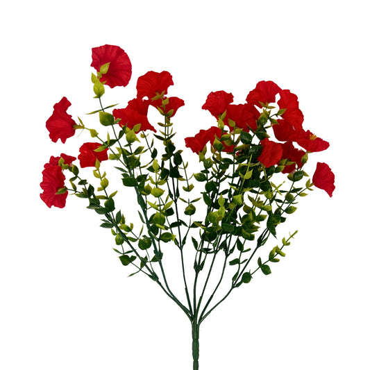 Mini Morning Glory Bunch 14" - Red