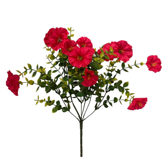 Mini Morning Glory Bunch 14" - Rose Red