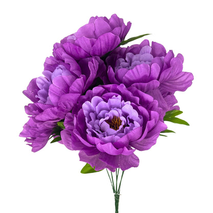 Large Peony Bush x7 - Purple 18" | CZE