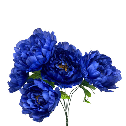 Large Peony Bush x7 - Royal Blue 18" | CZE
