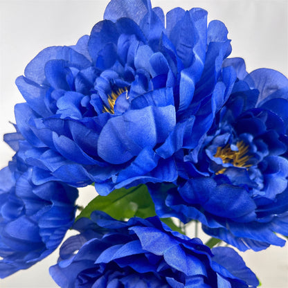 Large Peony Bush x7 - Royal Blue 18" | CZE