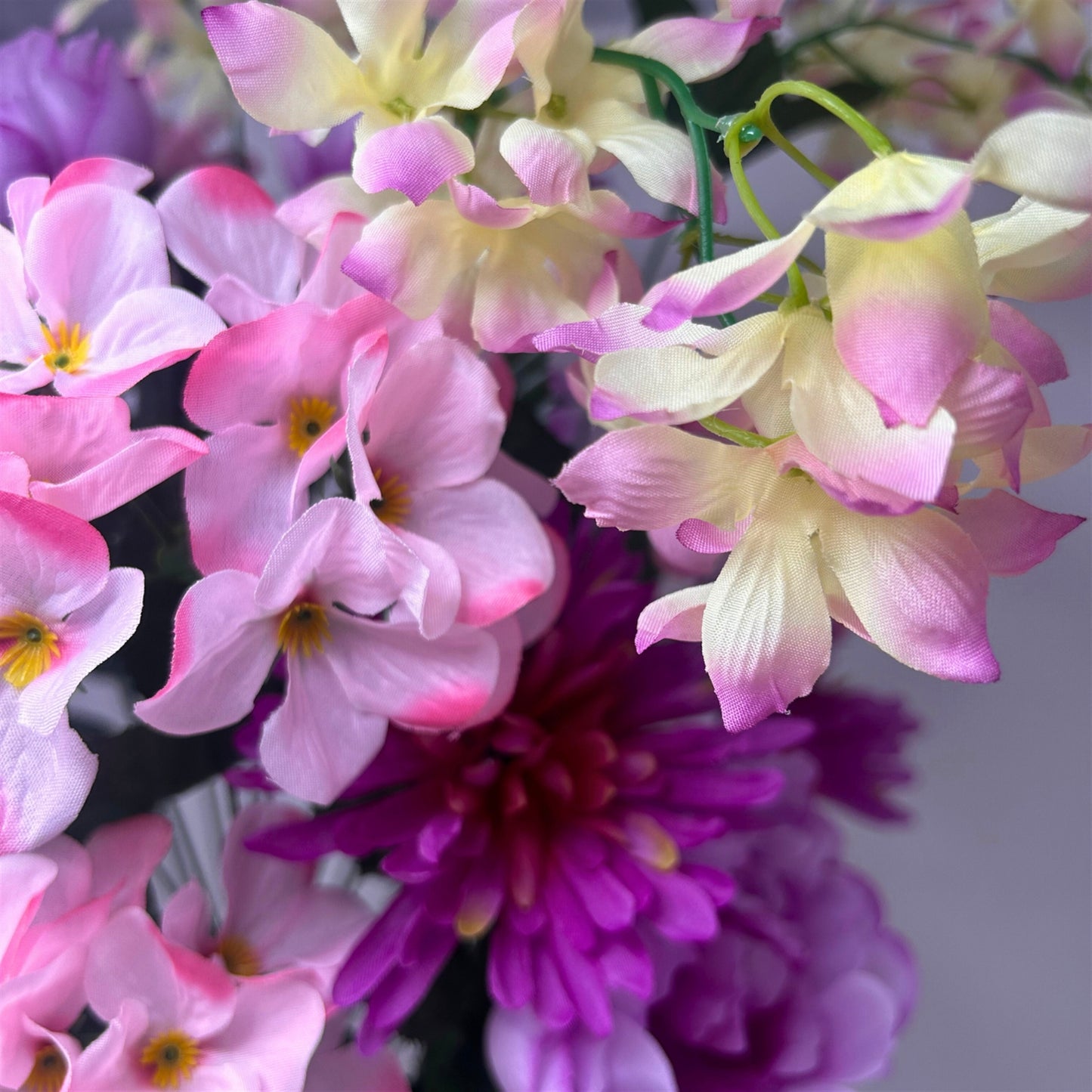 Tropical Blossom Bush x24 - Purple/Pink/Yellow 26" | CZE