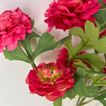 Ruffled Ranunculus Bush x9 - 21" Hot Pink | GTE