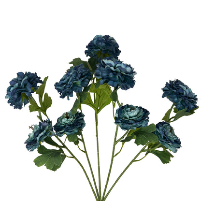 Ruffled Ranunculus Bush x9 - 21" Marine Blue | GTE