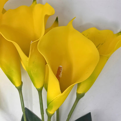 Large EVA Foam Calla Lily Bush x7 -Yellow 24" | GTE