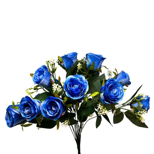 Wedding Rose Bud x18 Blue - 18" | GTE