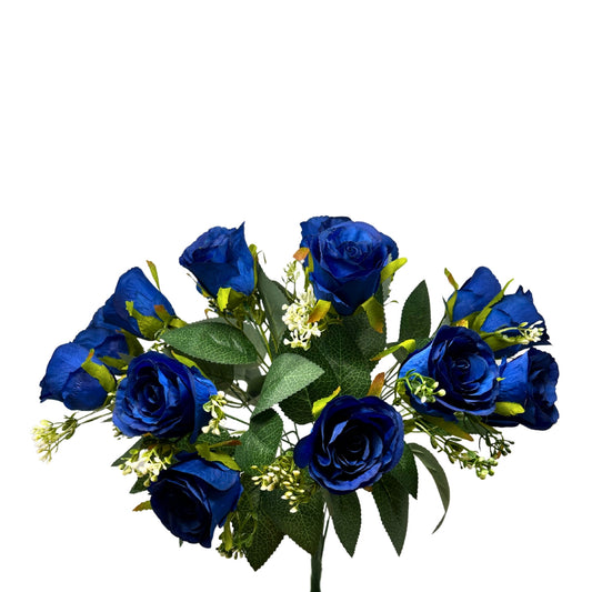Wedding Rose Bud x18 Deep Blue - 18" | GTE