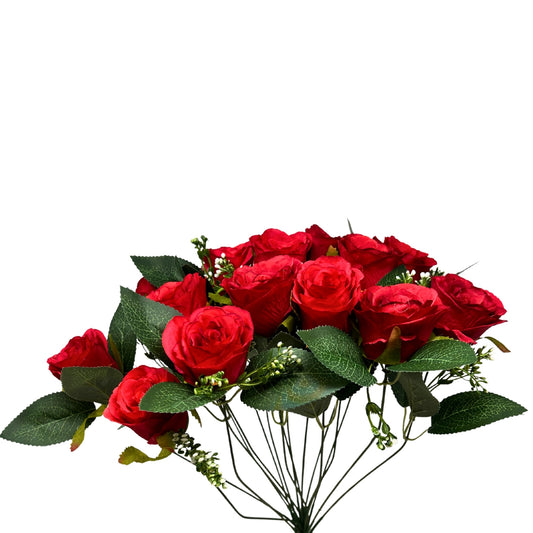 Wedding Rose Bud x18 Red - 18" | GTE