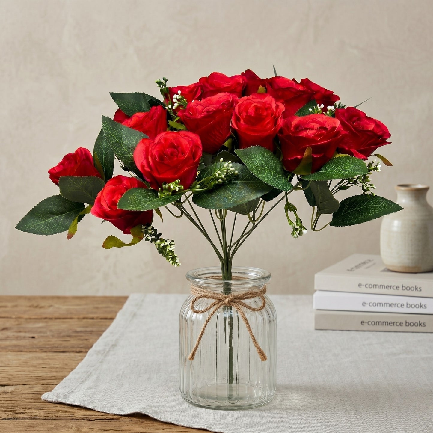 Wedding Rose Bud x18 Red - 18" | GTE
