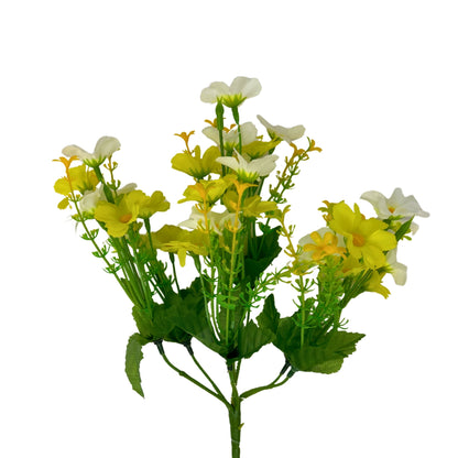 Mini Daisy w/ Yellow Filler x7 - Cream/Green - 12" | GTE