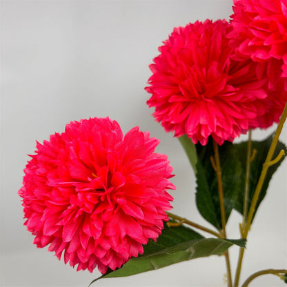 Pom Pom Flower Bush x5 - Hot Pink - 17" | GTE