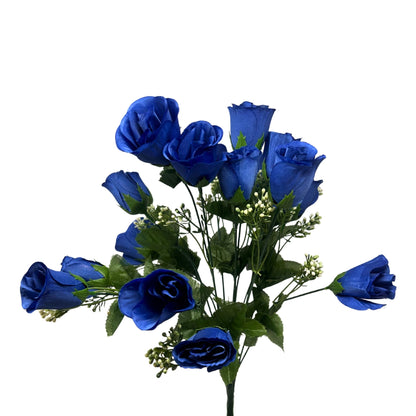 Rose Bud Bush x18 w/ Filler 18" - Dark Blue | GTE