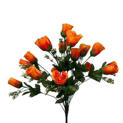 Rose Bud Bush x18 w/ Filler 18" - Orange | GTE