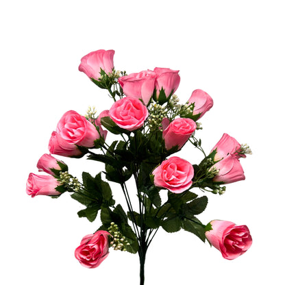 Rose Bud Bush x18 w/ Filler 18" - Pink | GTE