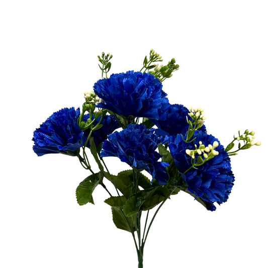 Carnation Bush x7 - Dark Blue - 13" | GTE