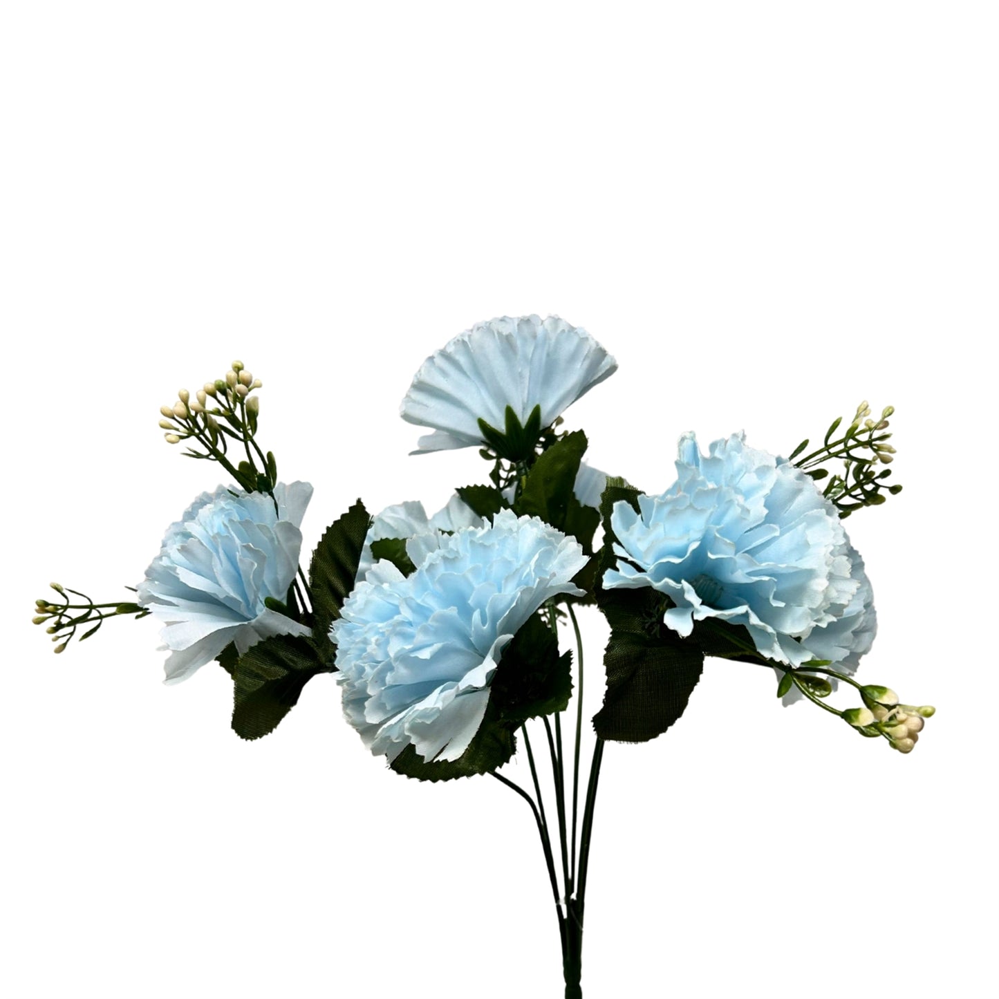Carnation Bush x7 - Light Blue 13" | GTE
