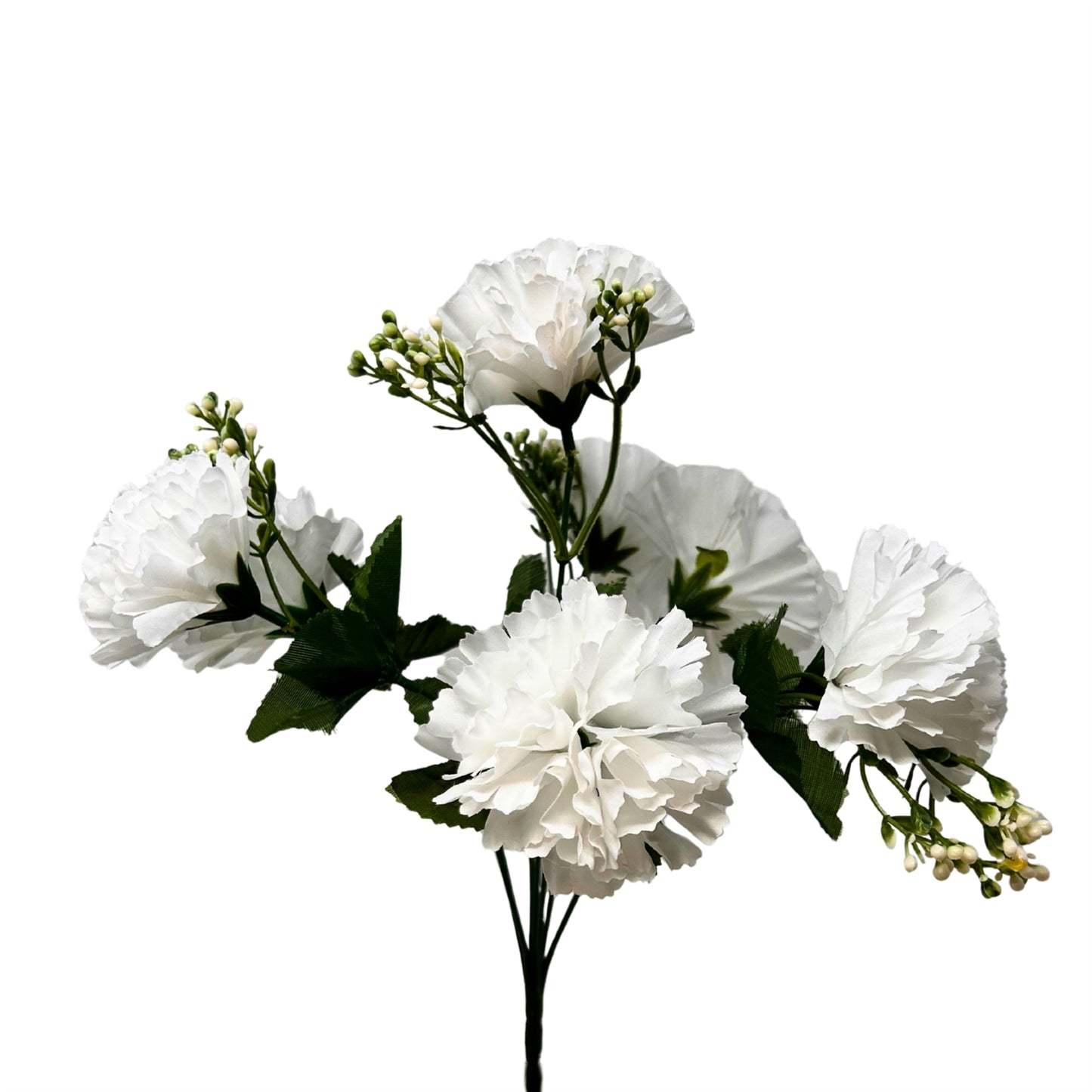 Carnation Bush x7 White - 13" | GTE