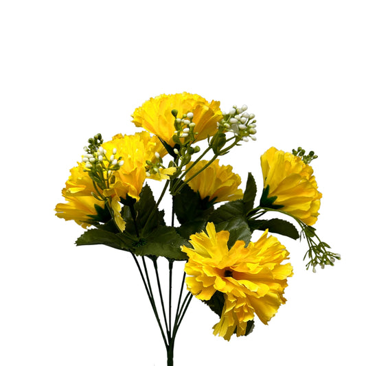 Carnation Bush x7 - Yellow - 13" | GTE