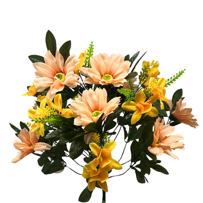 Gerbera/Orchid Bush x18 - Peach | SXE