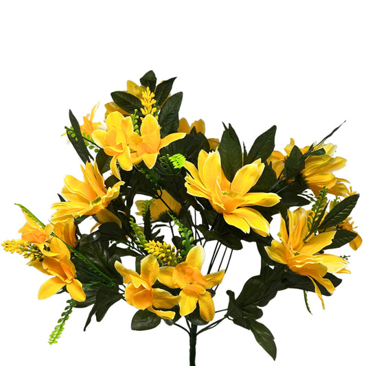 Gerbera/Orchid Bush x18 - Yellow | SXE