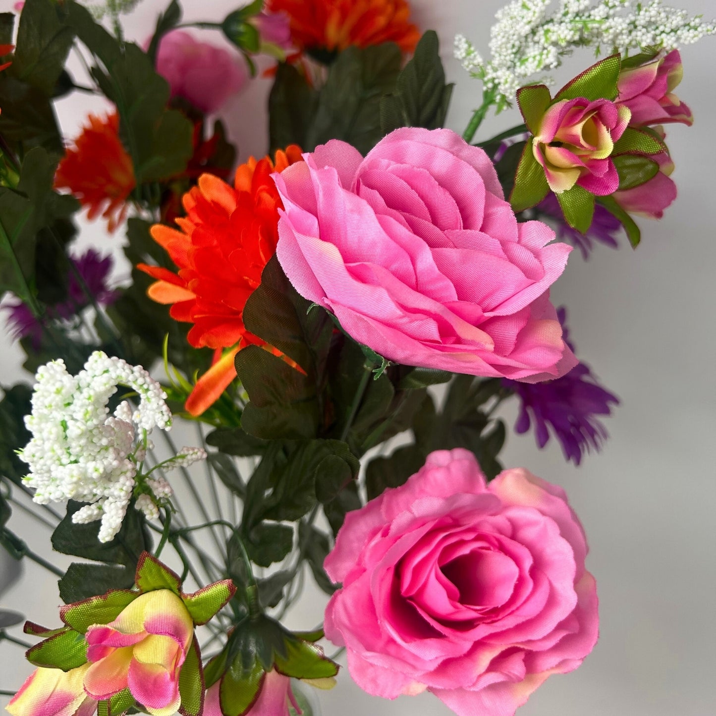 Rose/Mum/Gerbera Bush x24 - Pink/Purple/Orange | SXE