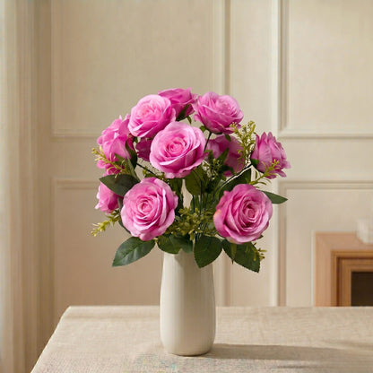 Southern Rose Bush x9 w/ Filler - 17" Lavender | QOE