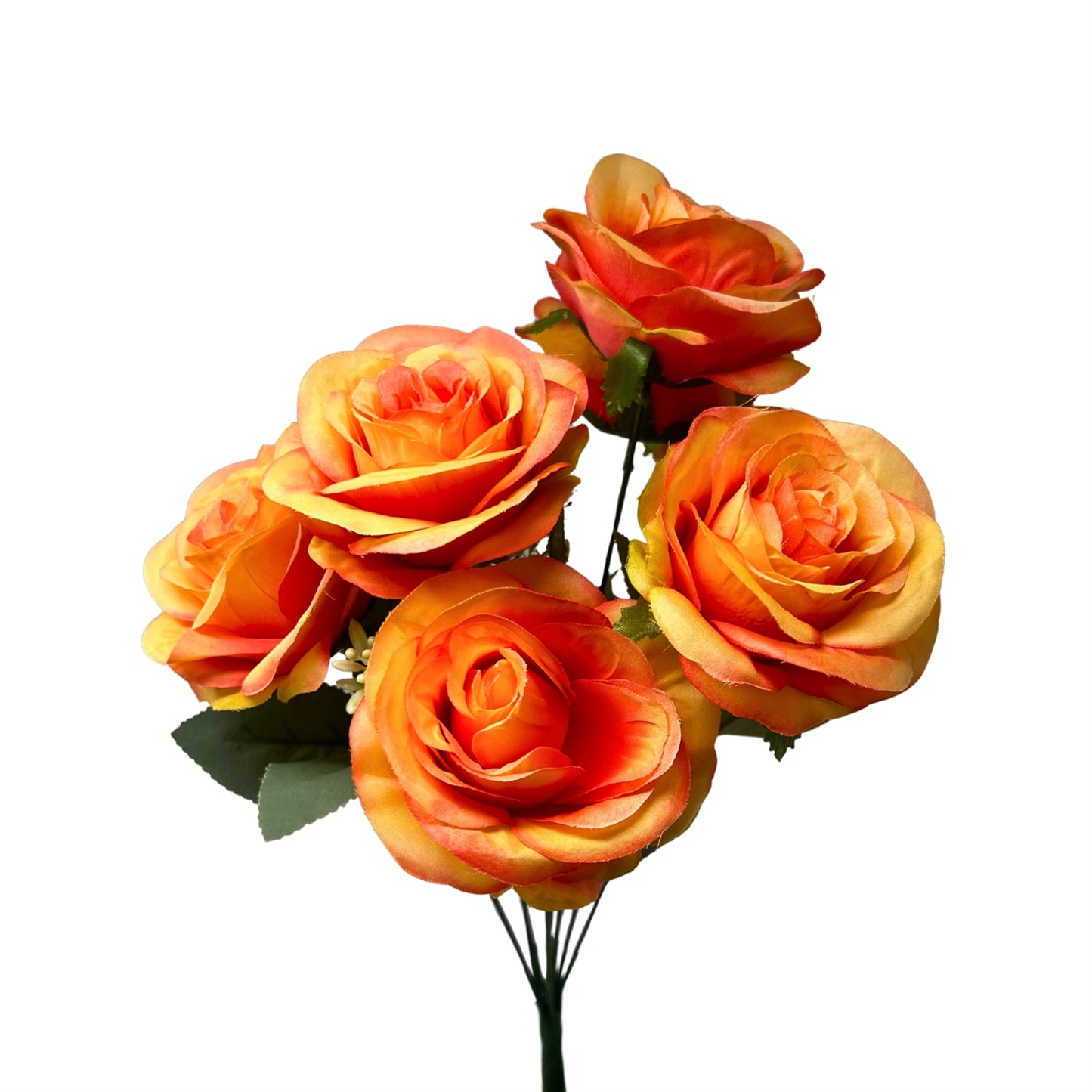 Southern Rose Bush x9 w/ Filler - 17" Orange | QOE