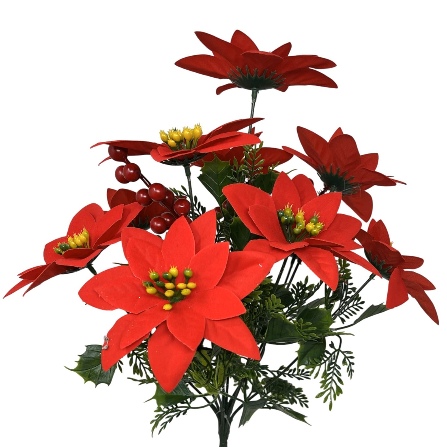 Poinsettia Foliage/Berry Bush x10 | DB