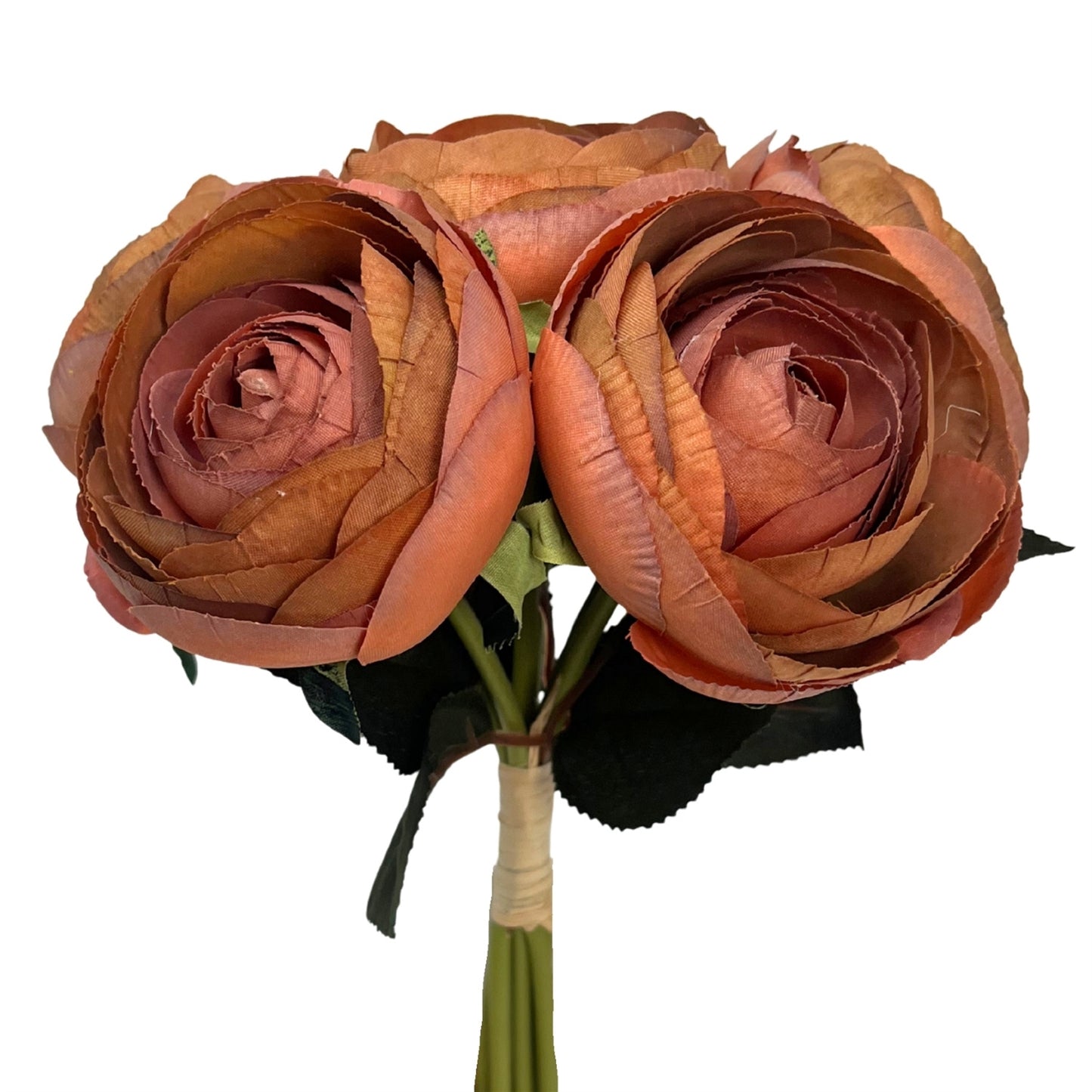 Ranunculus Bouquet x6 - Burnt Sienna