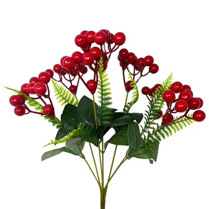 Berry Cluster Bush x7 13" - Red
