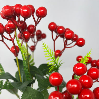 Berry Cluster Bush x7 13" - Red