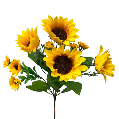 Mini Sunflower Daisy Bush 12" x7 - Yellow