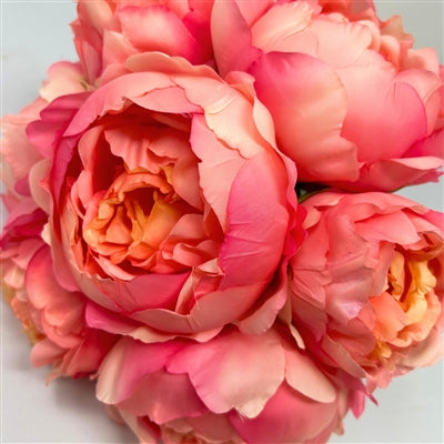 Perfect Peony Bouquet x 7 - 11” - Dk. Pink |YSE