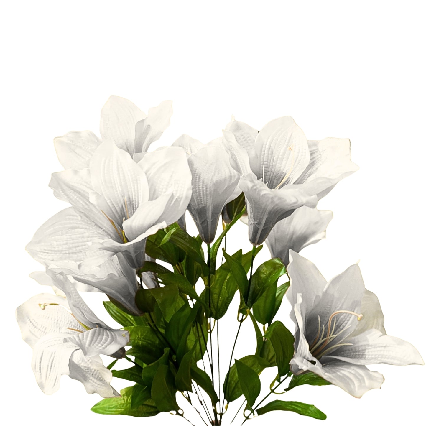 Satin Amaryllis Bush x12 - 24" - Cream