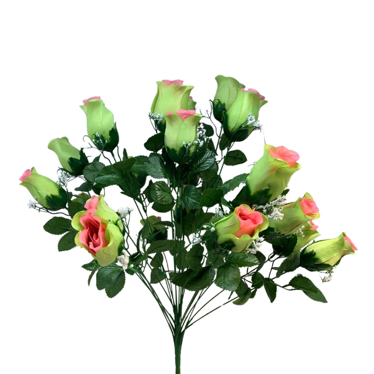 Rose Bud Bush (23.5”) x 24 Pink /Green mix | CZE