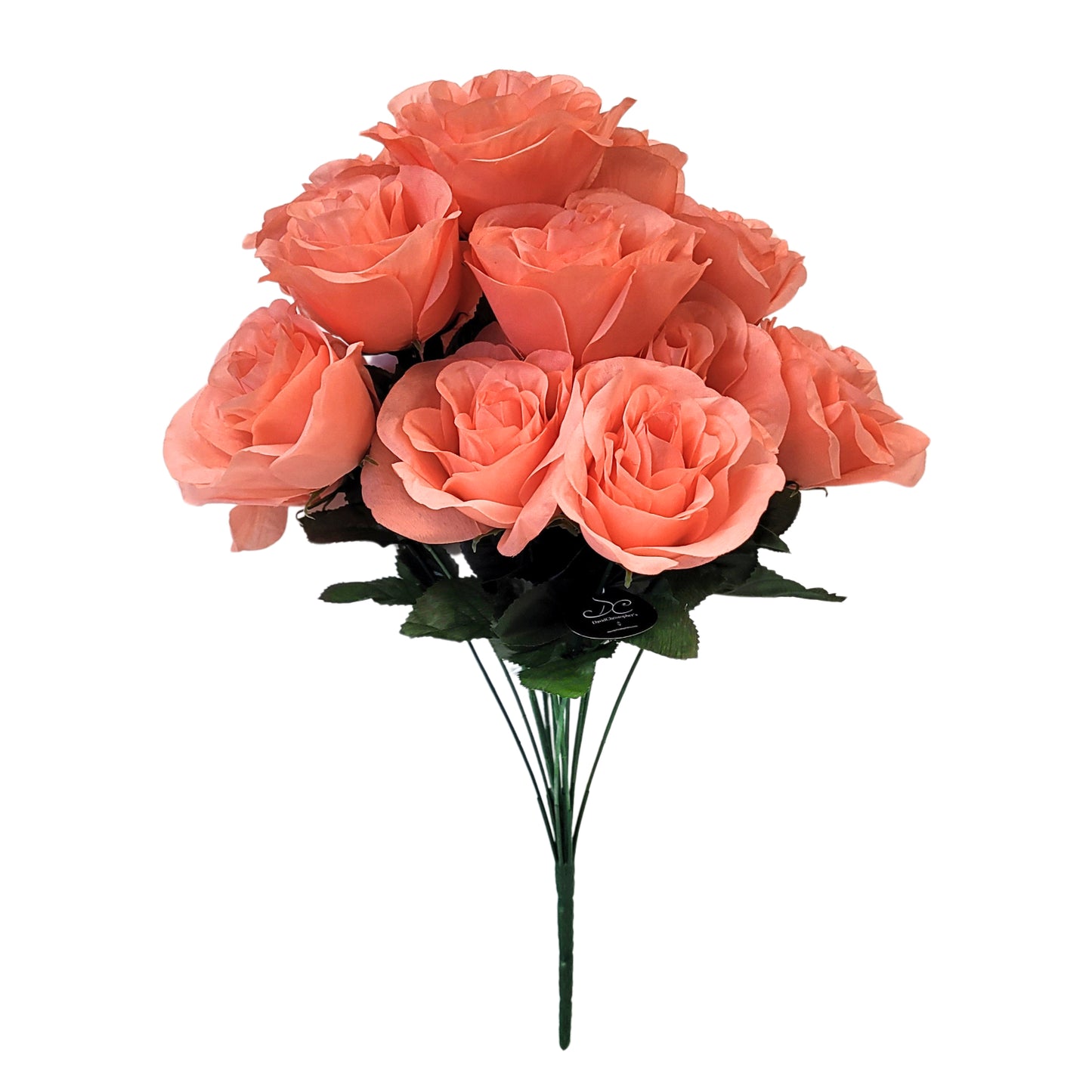 Medium Open Rose Bush x 14 - Salmon 19" | CZE