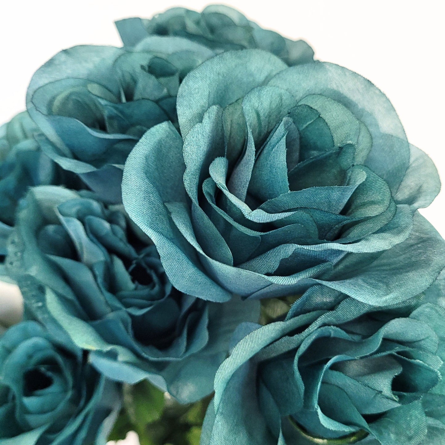 Medium Open Rose Bush x 14 - Teal 19" | CZE