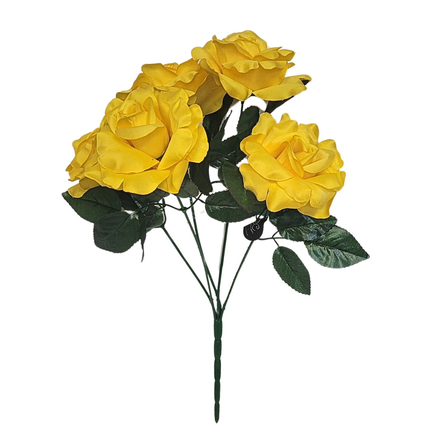 Open Rose Bush x 5 - Yellow 19" | CZE